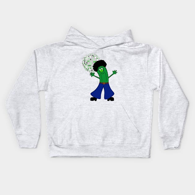 DISCO Dill Pickle Kids Hoodie by SartorisArt1